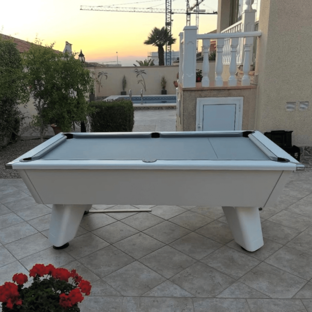 Cry Wolf Outdoor Tournament Pool Table - White Edition