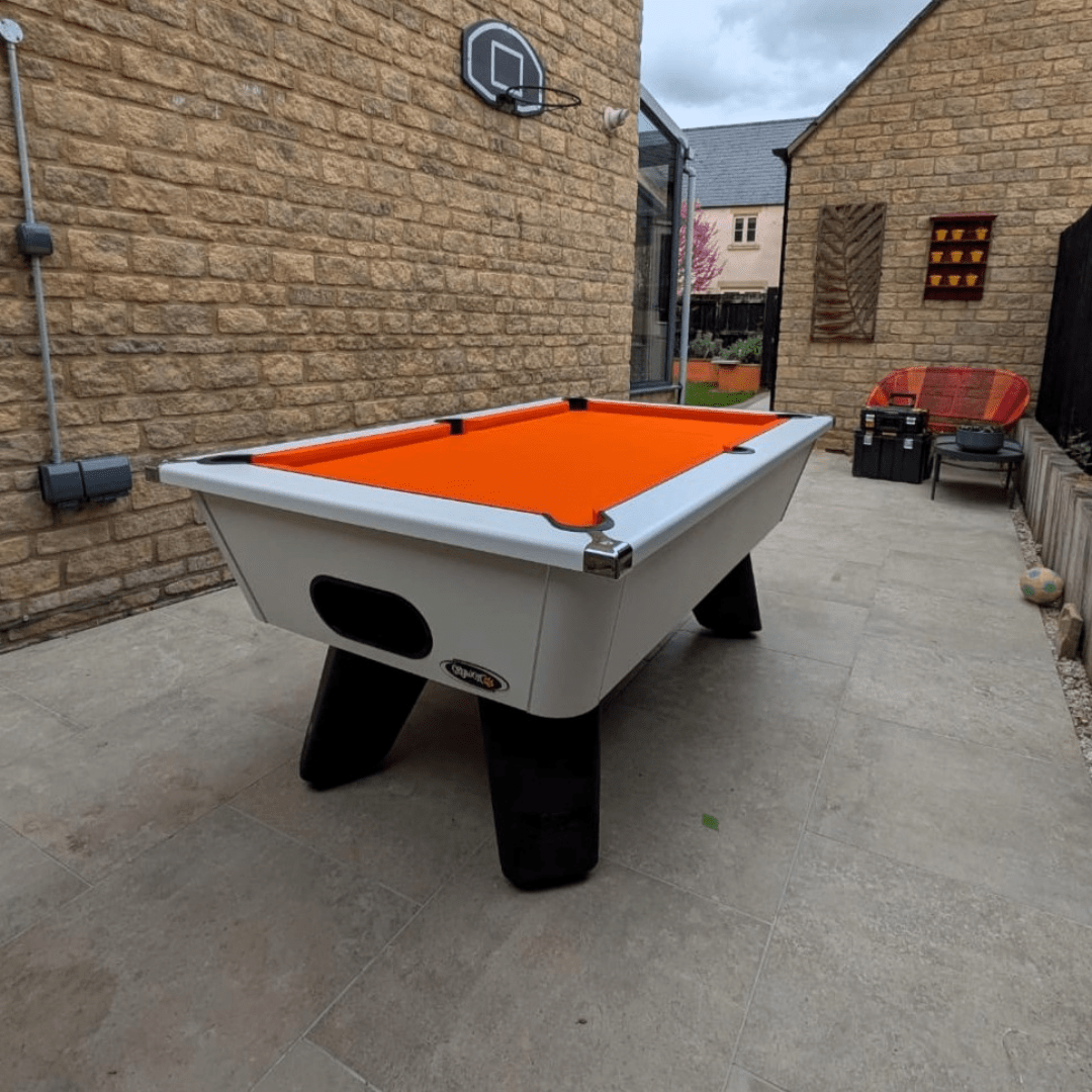 Cry Wolf Outdoor Tournament Pool Table - White Edition