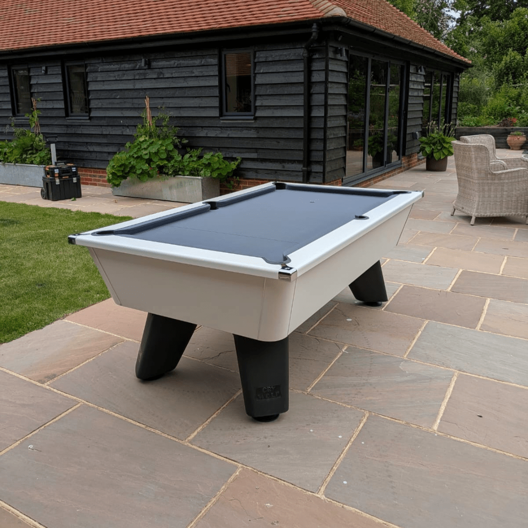Cry Wolf Outdoor Tournament Pool Table - White Edition