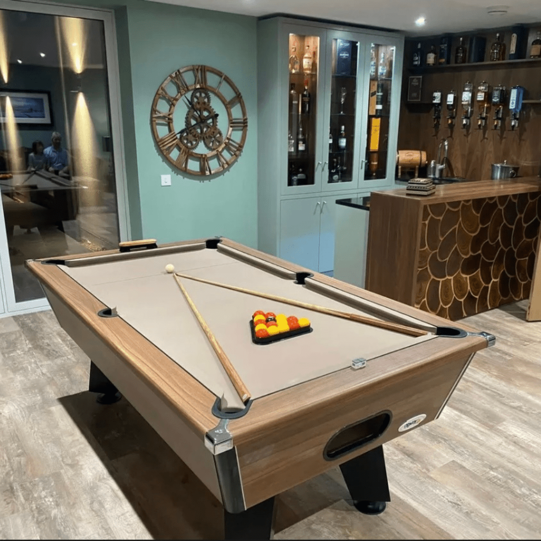 Cry Wolf Tournament Pool Table - Dark Walnut Edition