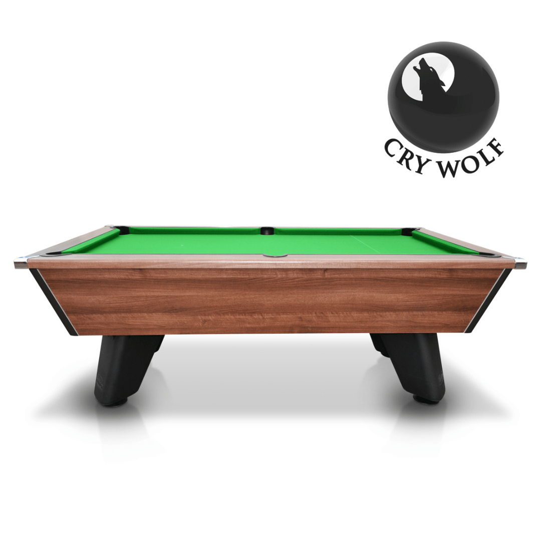 Cry Wolf Tournament Pool Table - Dark Walnut Edition