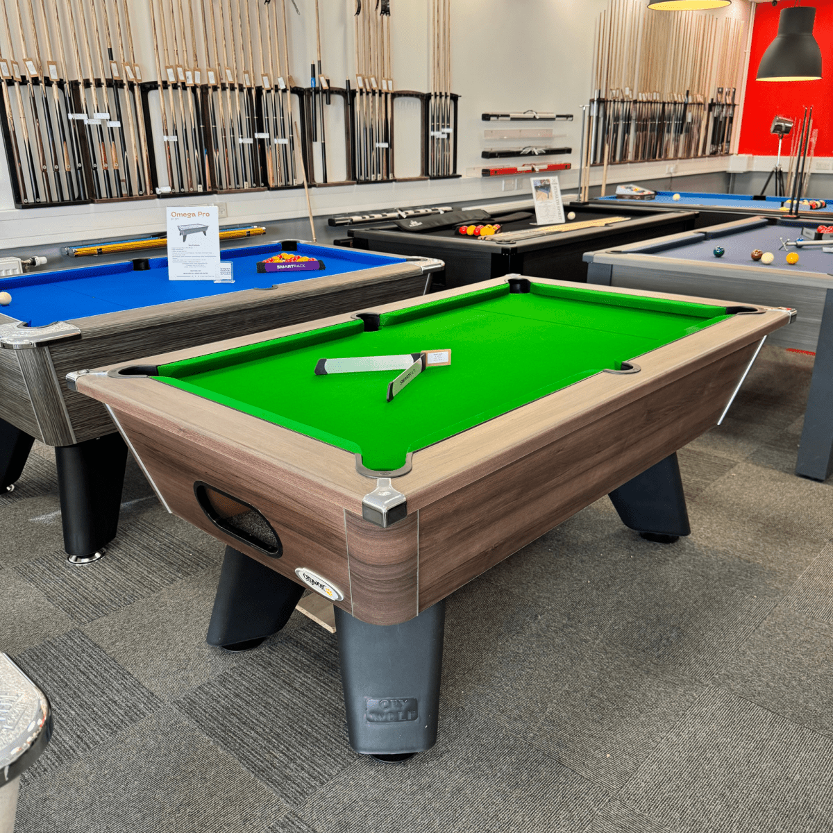 Cry Wolf Tournament Pool Table - Dark Walnut Edition