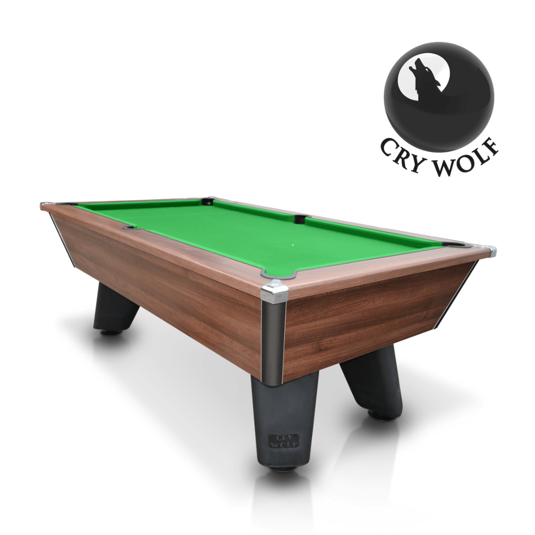 Cry Wolf Tournament Pool Table - Dark Walnut Edition