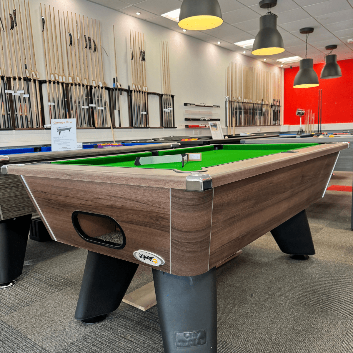 Cry Wolf Tournament Pool Table - Dark Walnut Edition