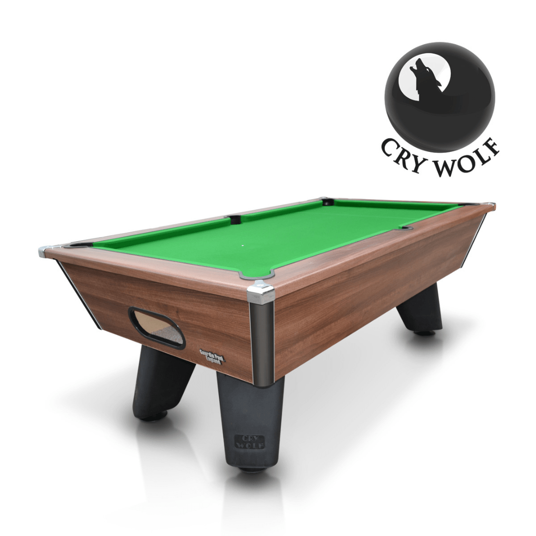 Cry Wolf Tournament Pool Table - Dark Walnut Edition