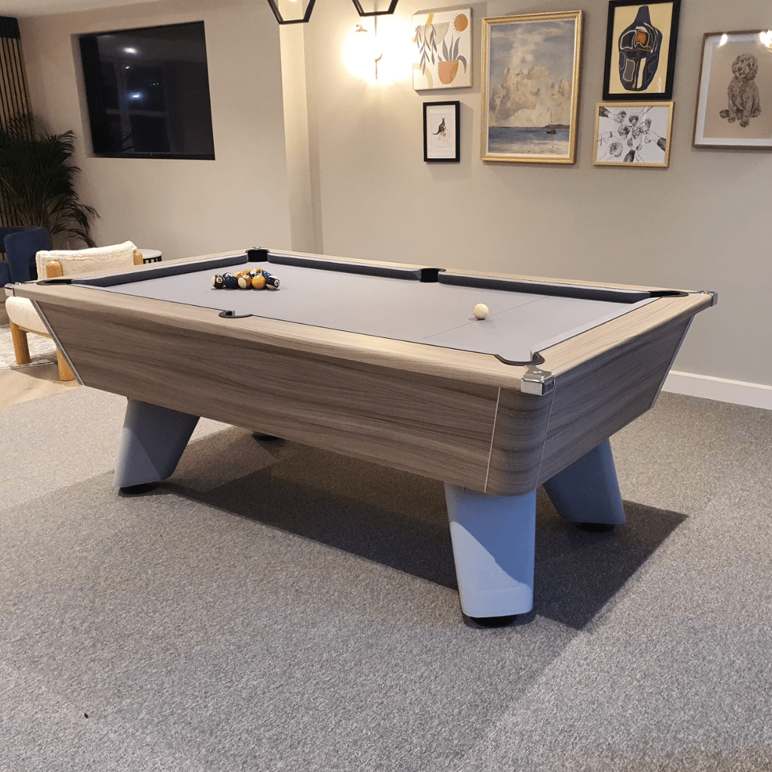 Cry Wolf Tournament Pool Table - Driftwood Edition