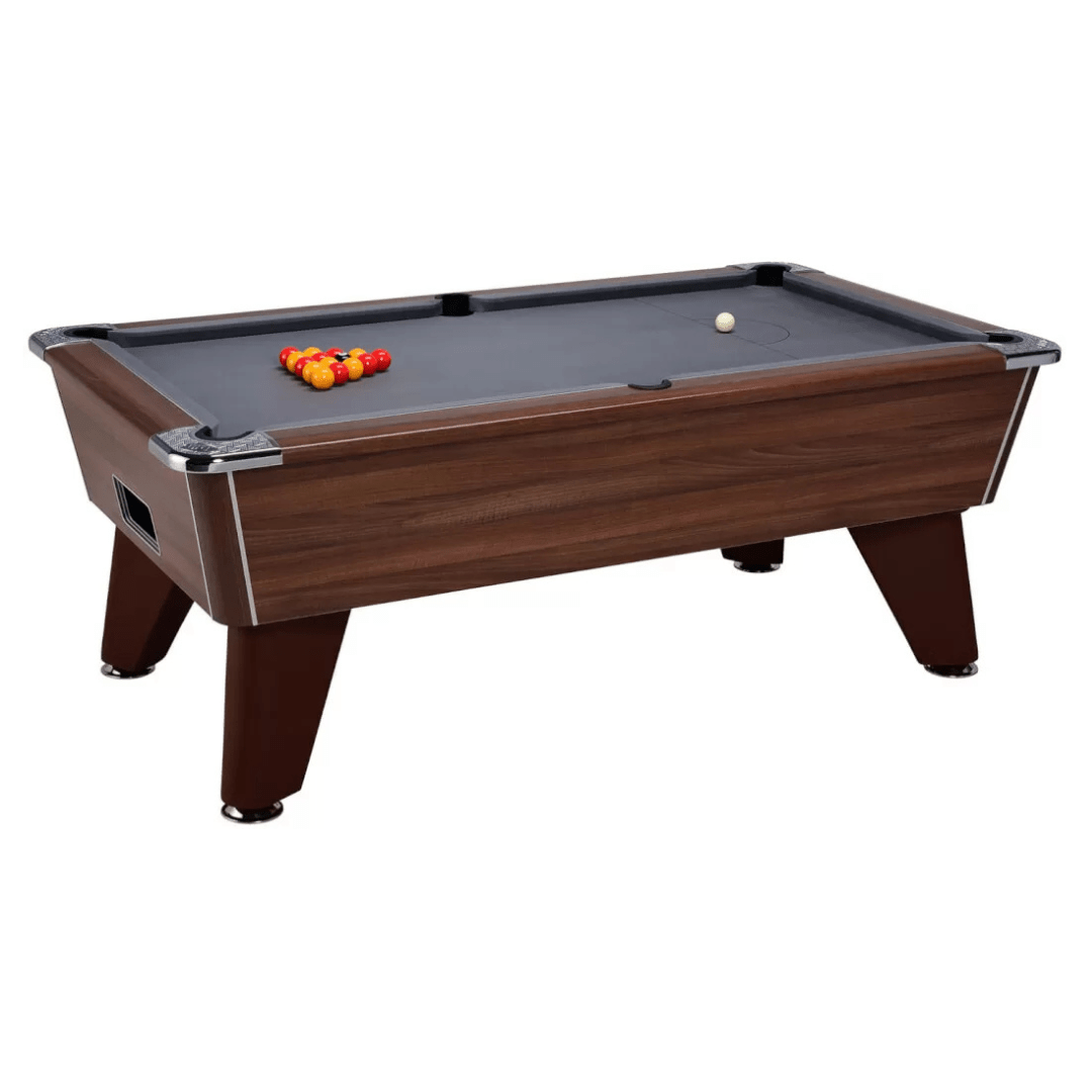 DPT Omega Pro Pool Table - Dark Walnut