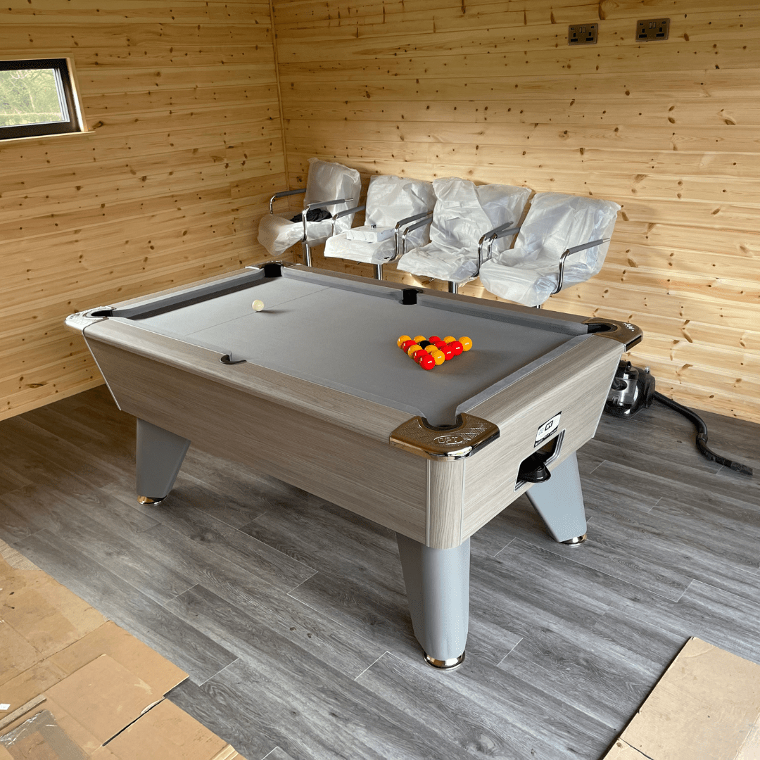 DPT Omega Pro Pool Table - Grey Oak
