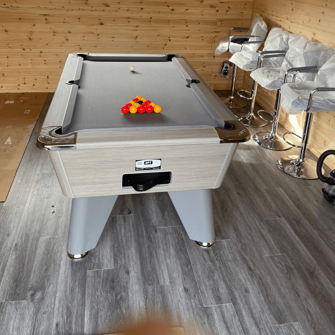 DPT Omega Pro Pool Table - Grey Oak