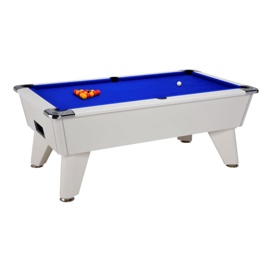 DPT Omega Pro Pool Table - White