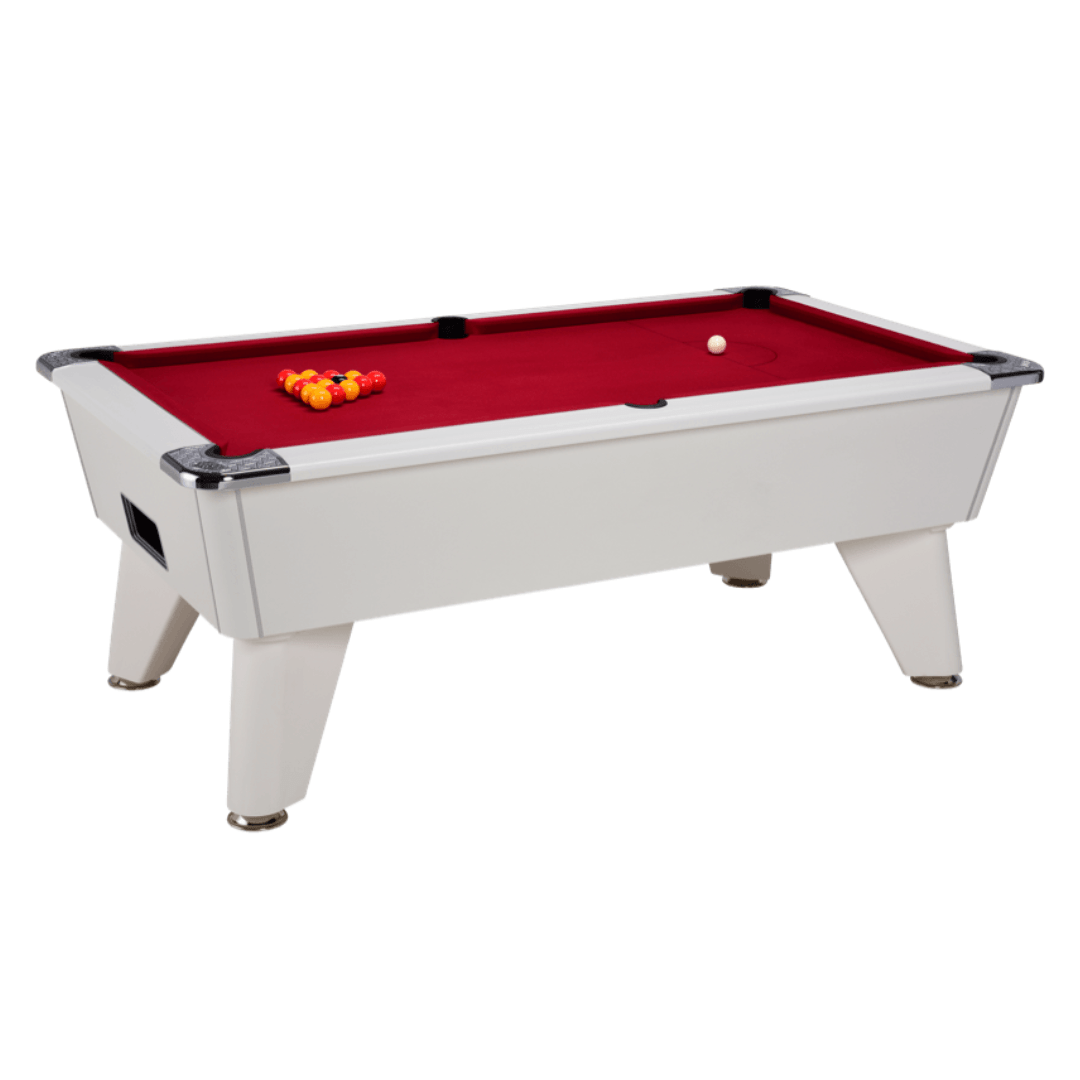 DPT Omega Pro Pool Table - White