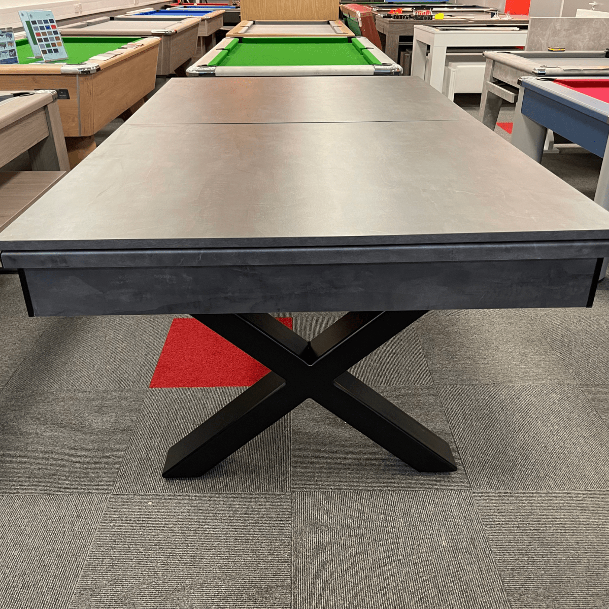 Ex Display - FMF Xcalibur Pool Dining Table - Anthracite Slate