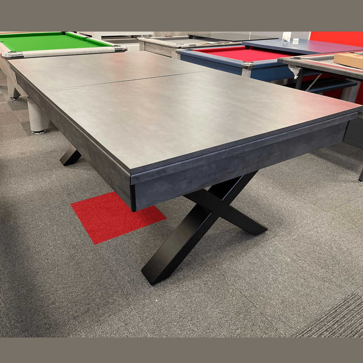 Ex Display - FMF Xcalibur Pool Dining Table - Anthracite Slate