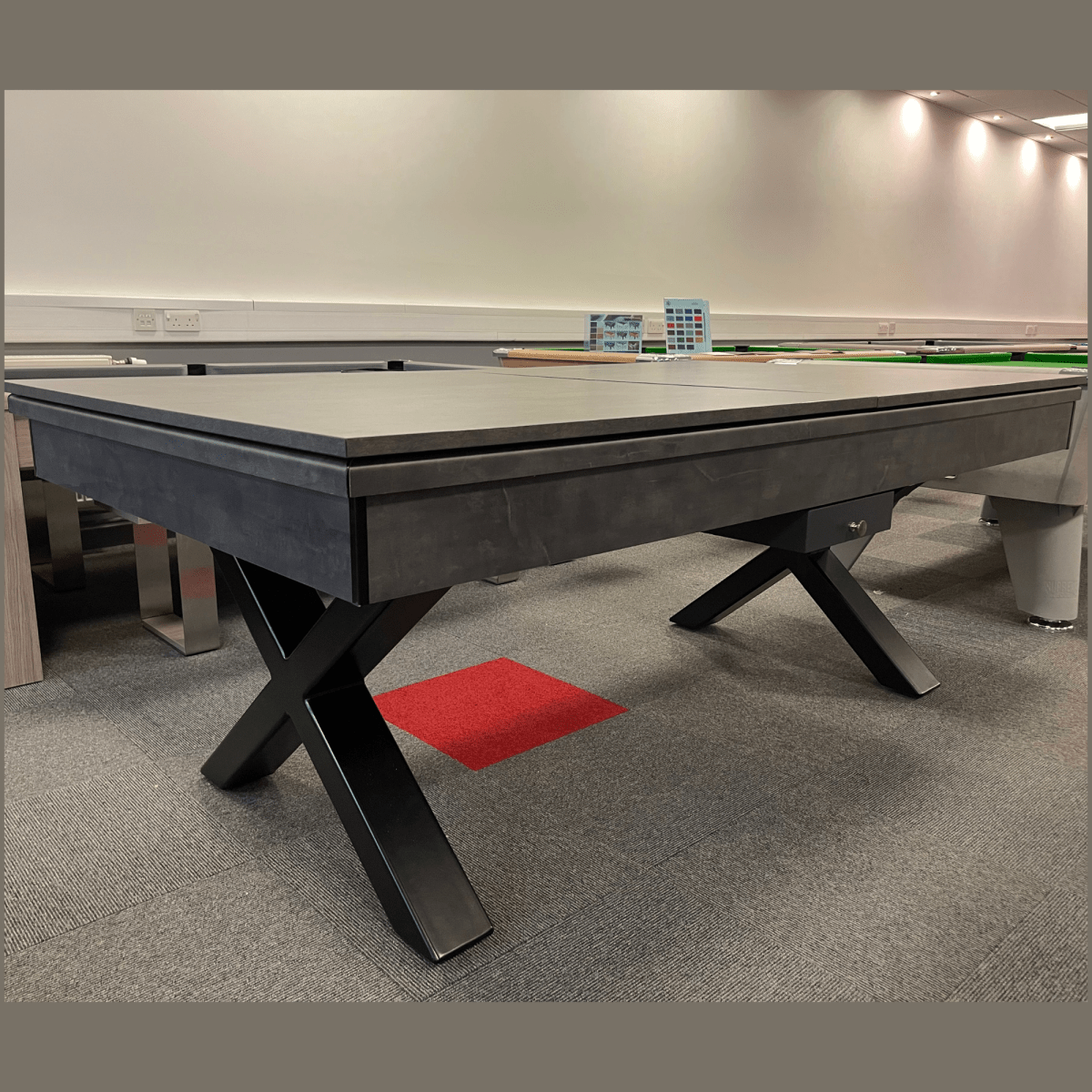 Ex Display - FMF Xcalibur Pool Dining Table - Anthracite Slate