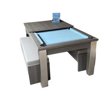 FMF Elixir Pool Dining Table - Metallic Grey - 6ft