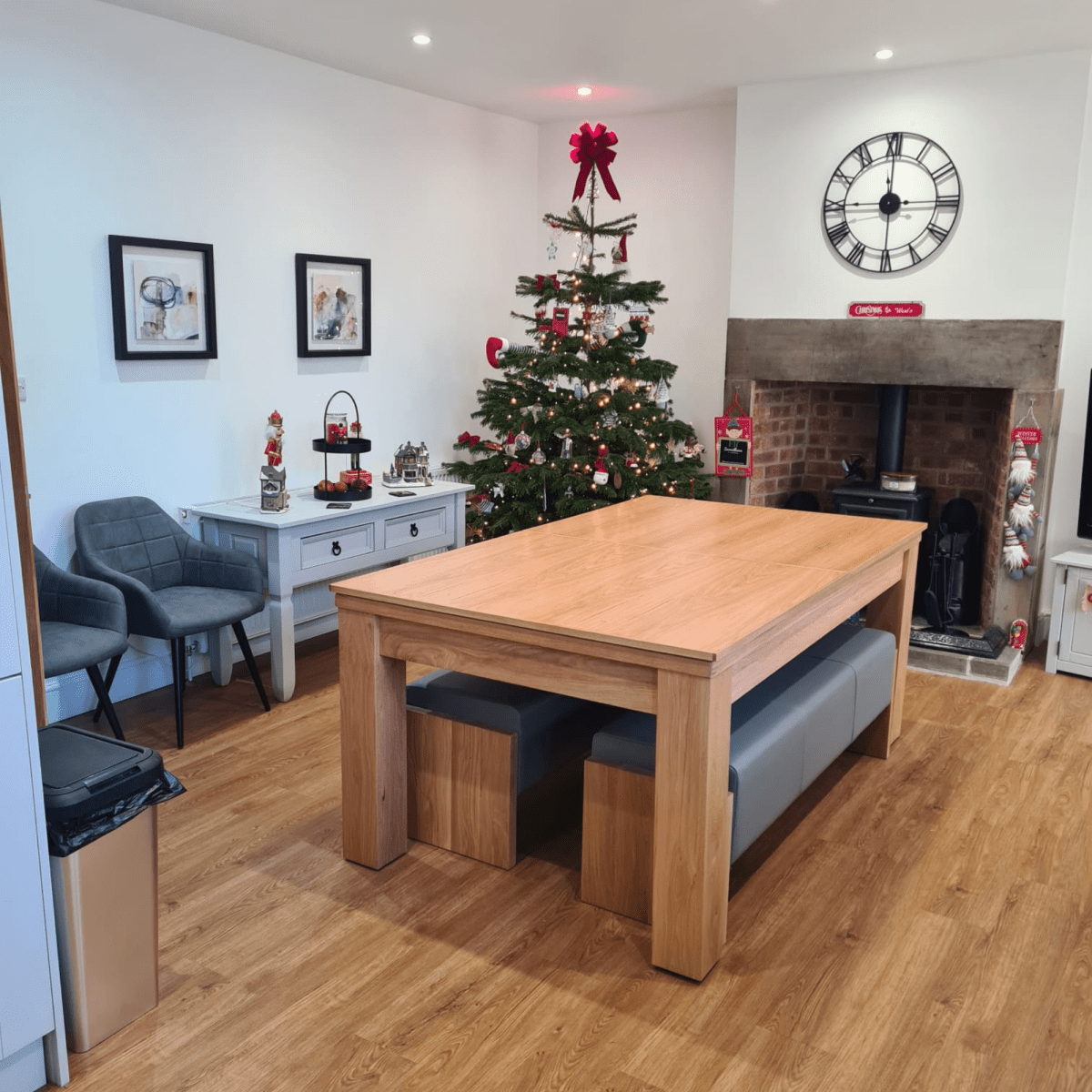 FMF Elixir Pool Dining Table - Natural Oak