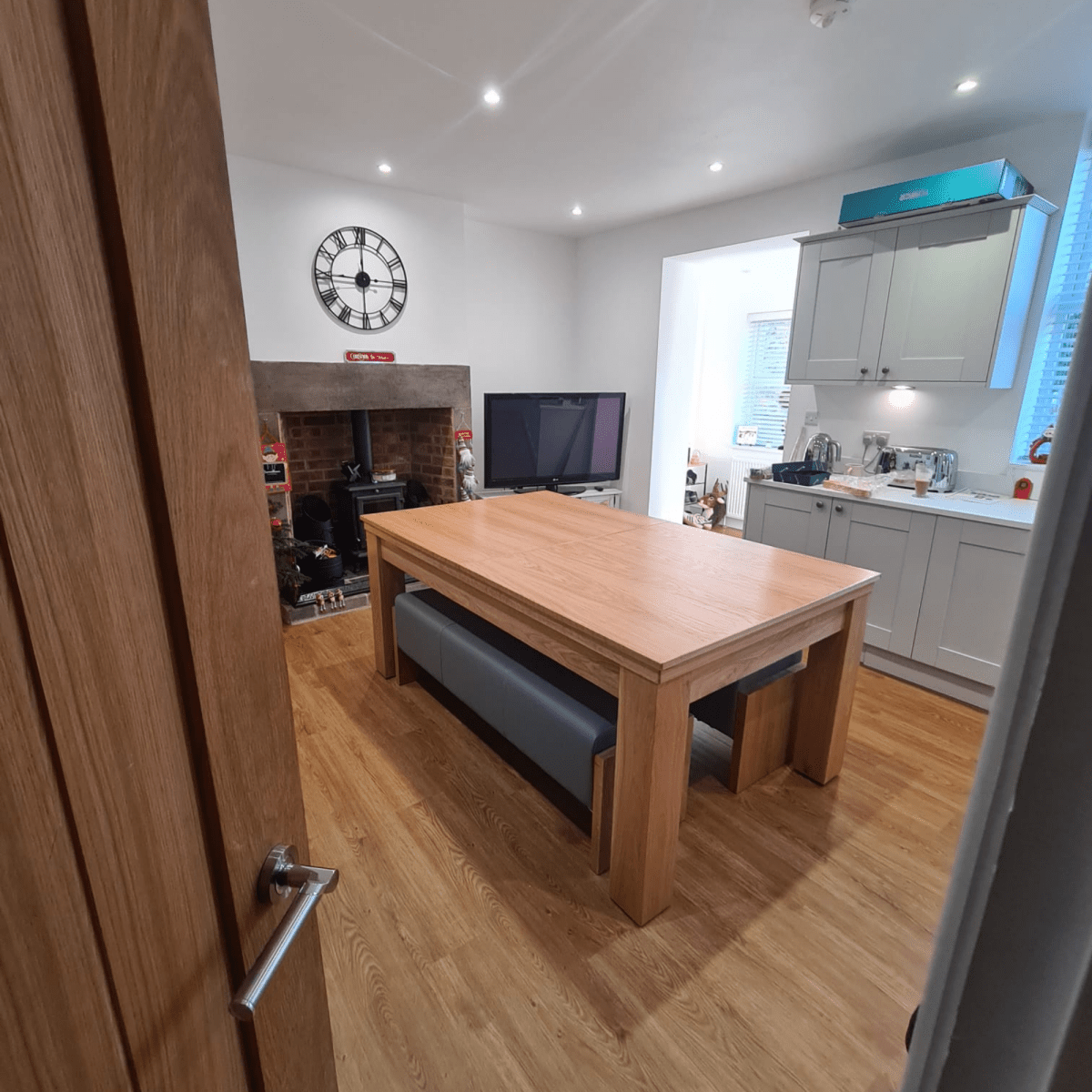 FMF Elixir Pool Dining Table - Natural Oak