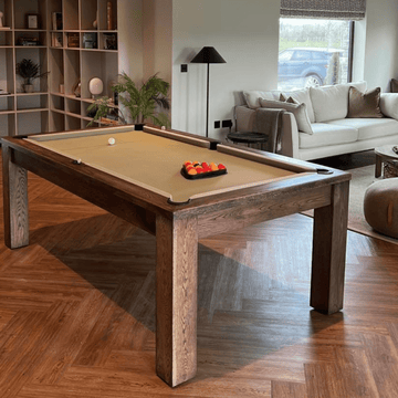 FMF Elixir Pool Dining Table - Rustic Black Oak