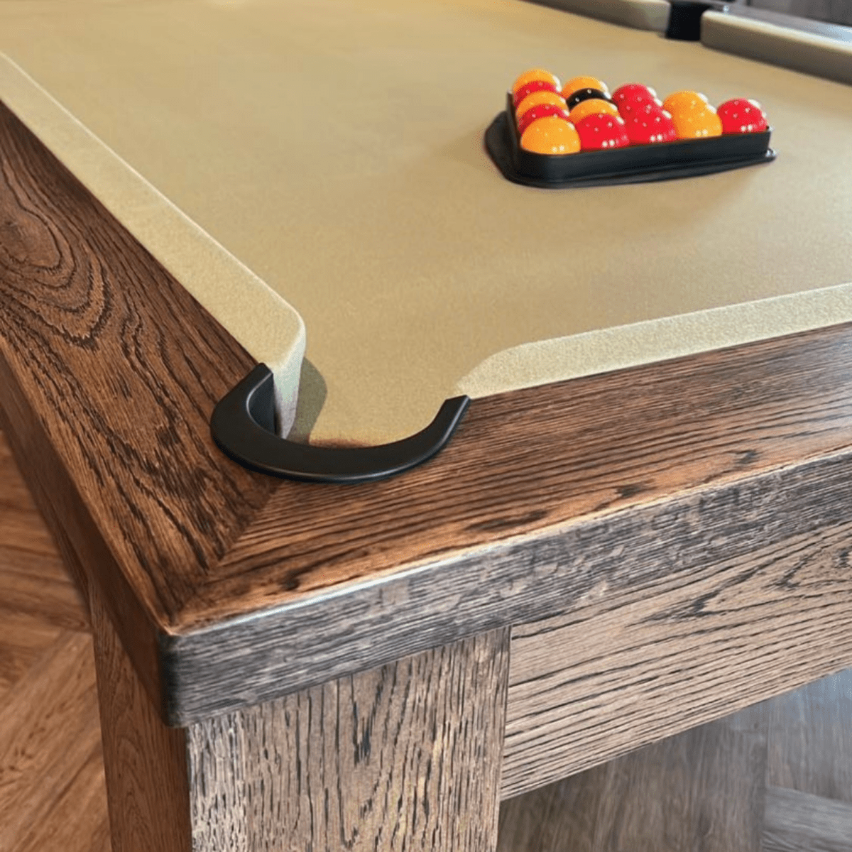 FMF Elixir Pool Dining Table - Rustic Black Oak