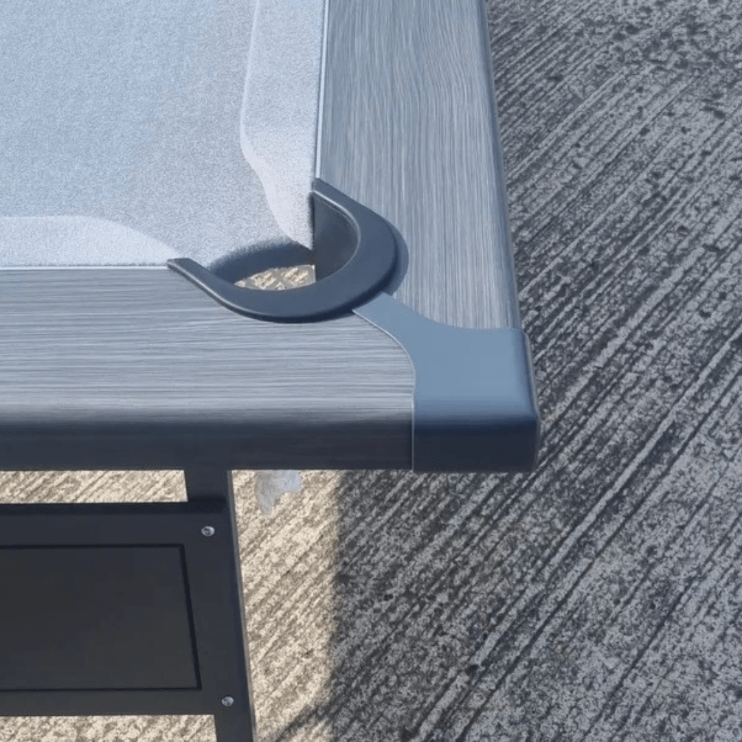 FMF Folding Leg Pool Table - Anthracite Grey - Blue Strachan Cloth - 7ft - LAST ONE
