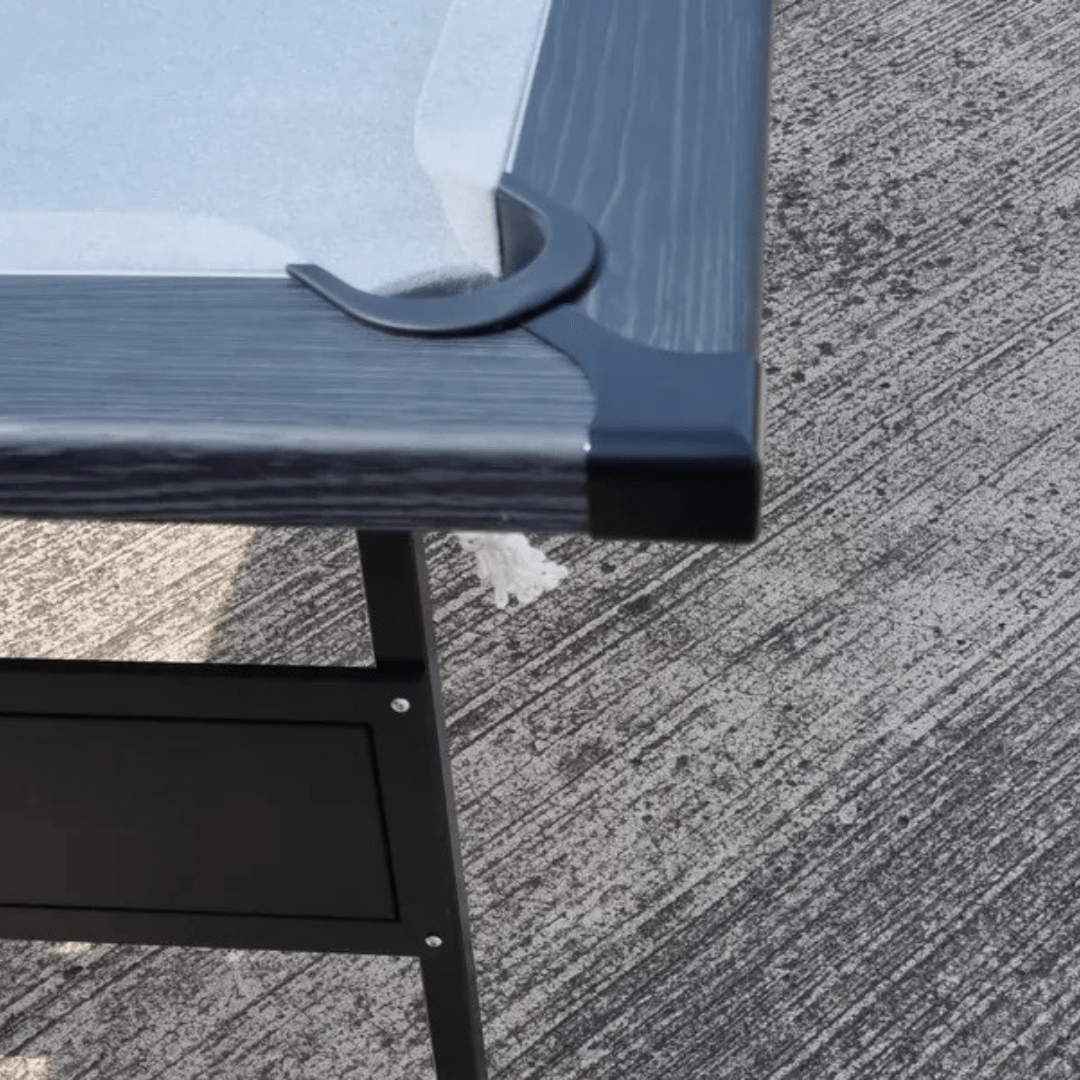 FMF Folding Leg Pool Table - Anthracite Grey - Blue Strachan Cloth - 7ft - LAST ONE