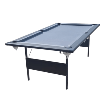 FMF Folding Leg Pool Table - Anthracite Grey - Blue Strachan Cloth - 7ft - LAST ONE