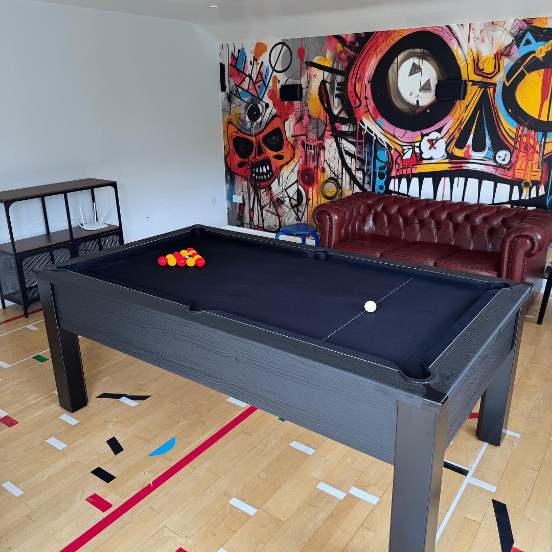 FMF Spirit Pool Table - Black Stealth - 6ft