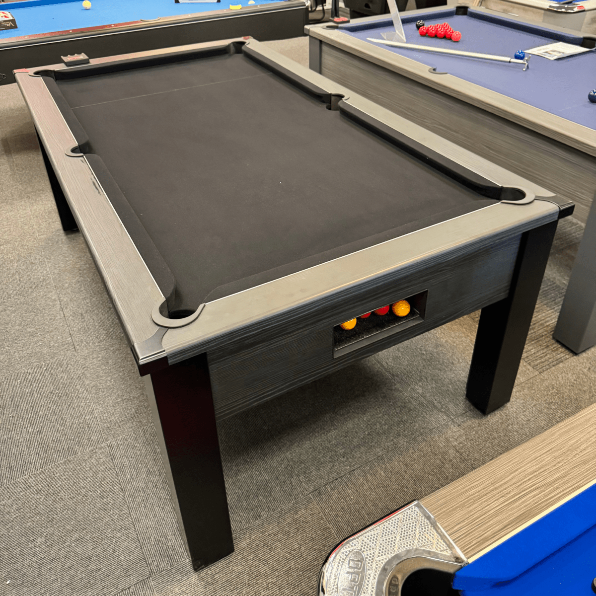 FMF Spirit Pool Table - Black Stealth - 6ft