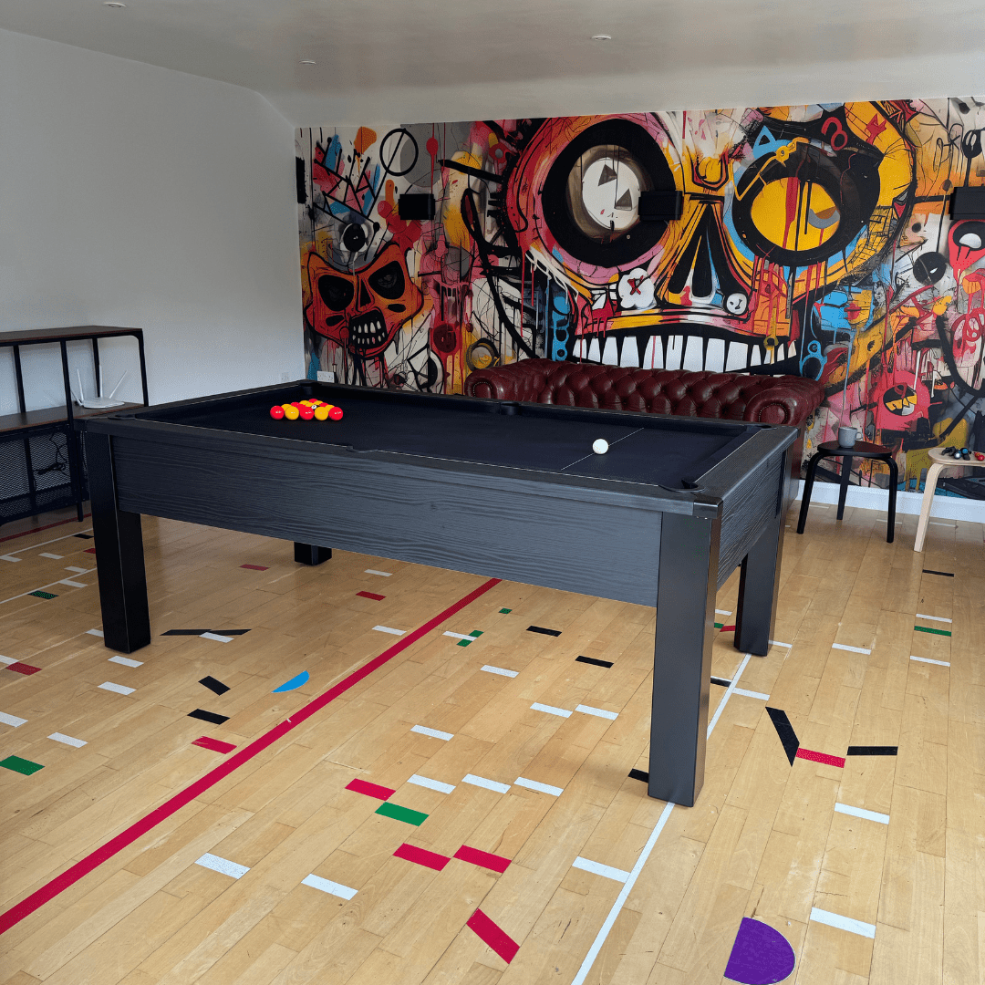 FMF Spirit Pool Table - Black Stealth - 6ft