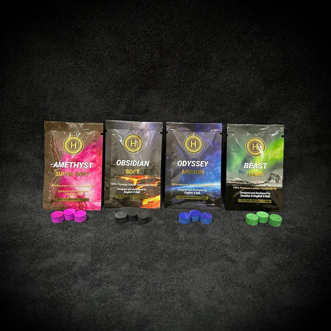 HORO 10mm English 8 Ball Cue Tip with 5 Layers - All Grades