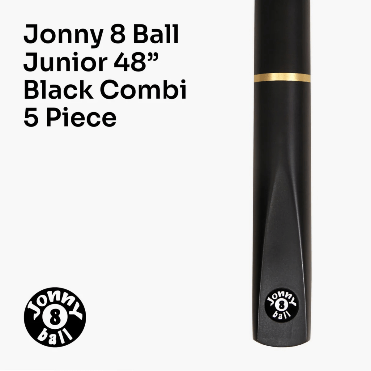 Jonny 8 Ball Junior COMBI Adjustable 5 Piece Ash Snooker Pool Cue - 48inch