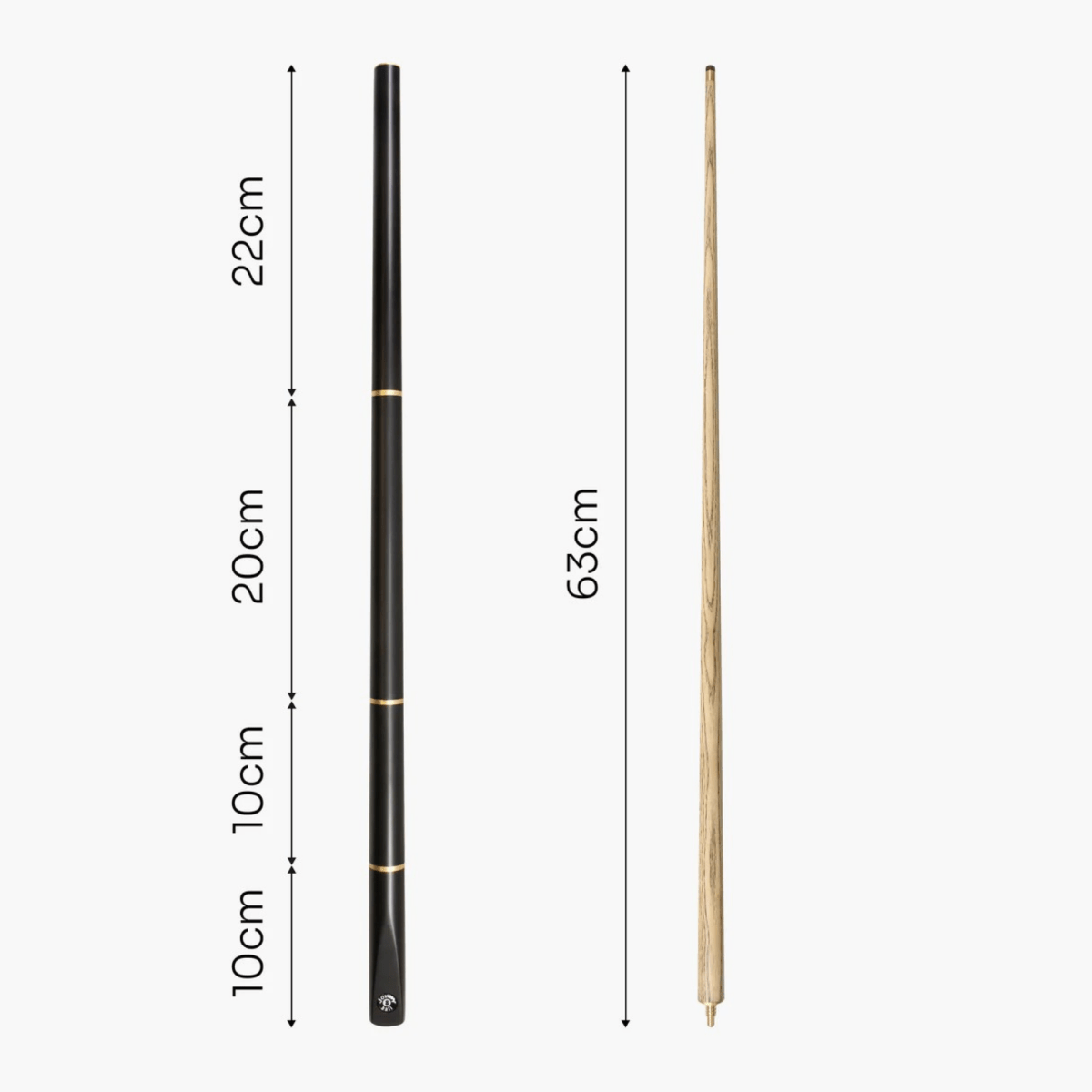 Jonny 8 Ball Junior COMBI Adjustable 5 Piece Ash Snooker Pool Cue - 48inch