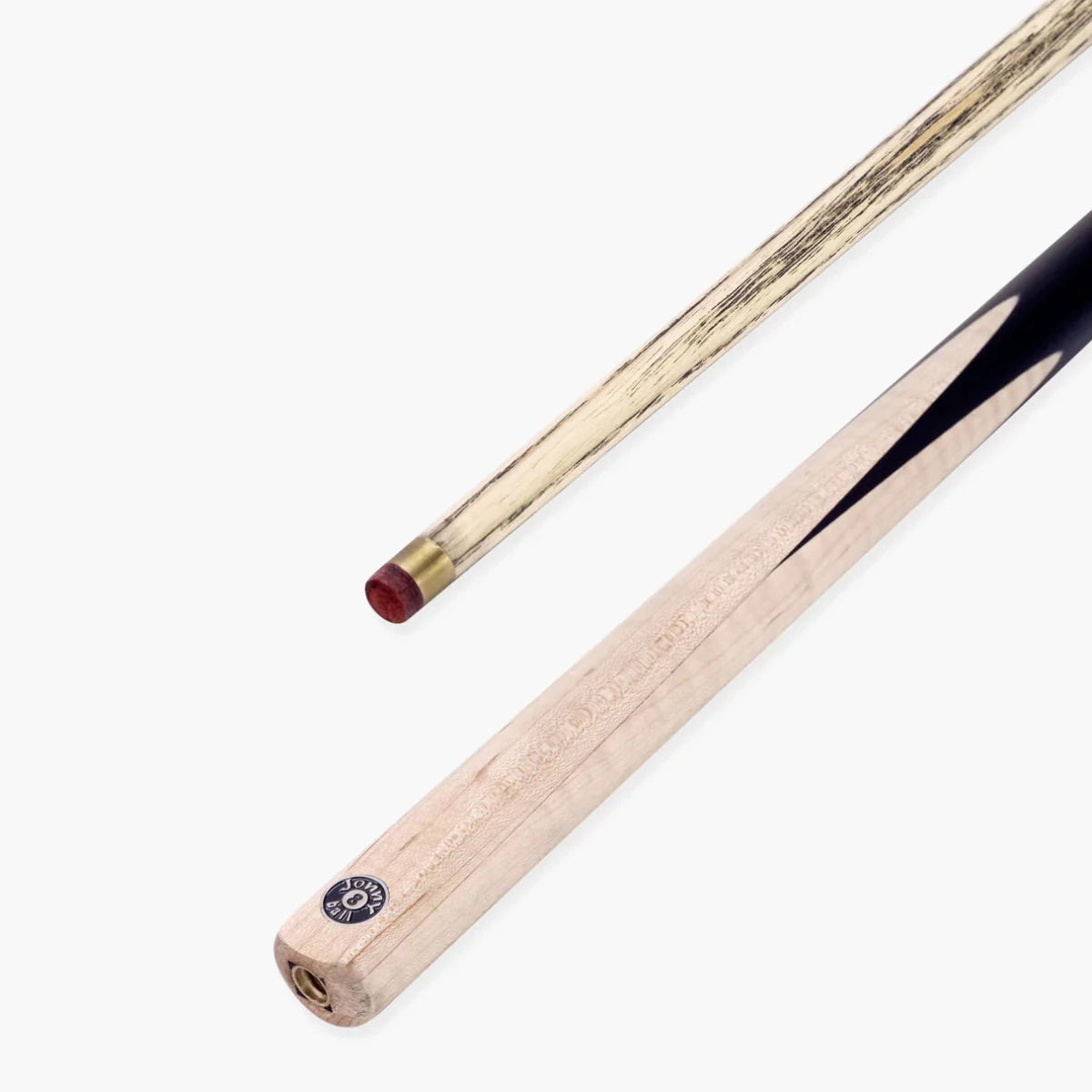 Jonny 8 Ball Jupiter 57inch 2 Piece Centre Joint Pool Cue - 8.5mm Red Layered Tip