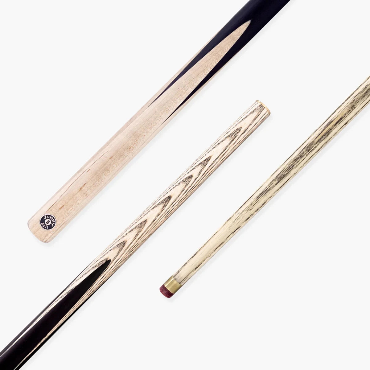 Jonny 8 Ball Jupiter 57inch 2 Piece Centre Joint Pool Cue - 8.5mm Red Layered Tip