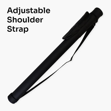 Jonny 8 Ball Tubular 2 Piece Cue Case - Black