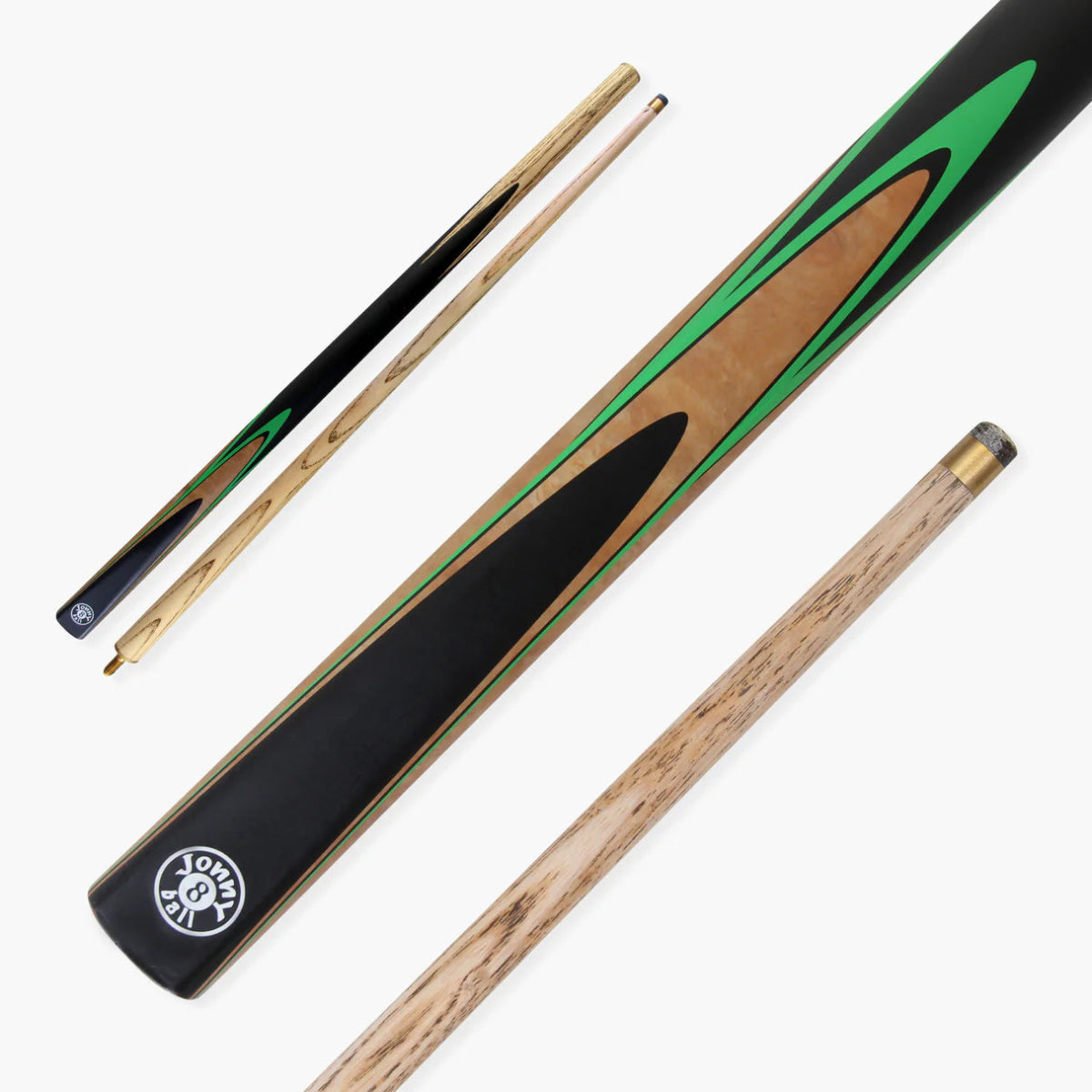 Jonny 8 Ball Vanquish 42inch 2 Piece Junior Kids Snooker Pool Cue - 10mm Tip