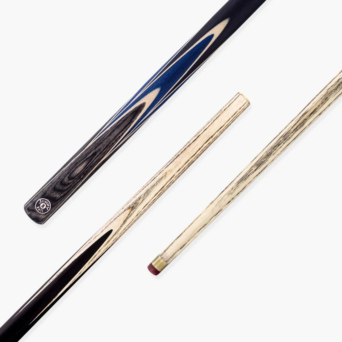 Jonny 8 Ball Vortex 57inch 2 Piece Centre Joint Pool Cue - 8.5mm Red Layered Tip