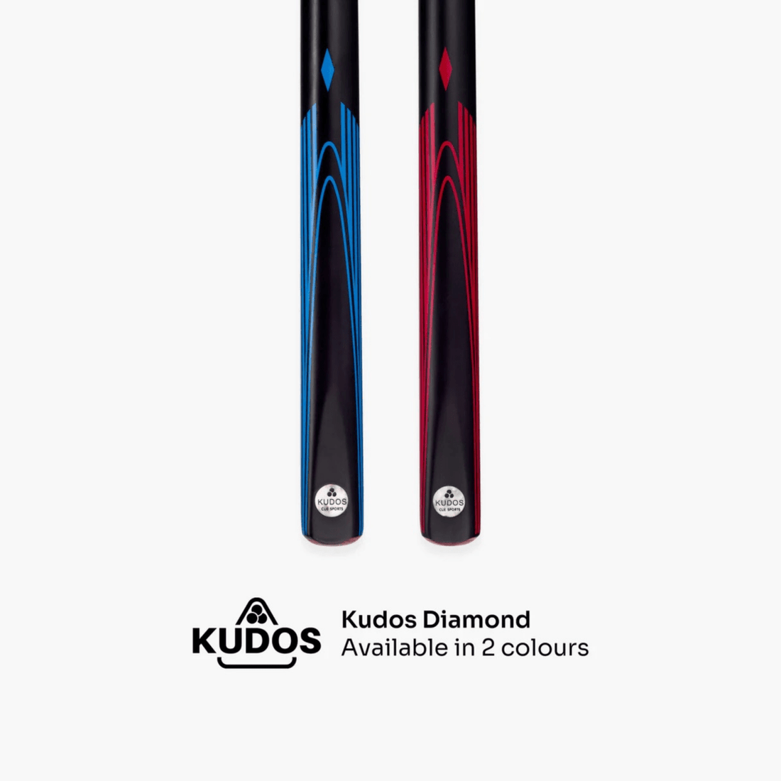 Kudos DIAMOND 57 Inch 2 Piece Matching Ash Grain Snooker Pool Cue - 9.5mm Tip