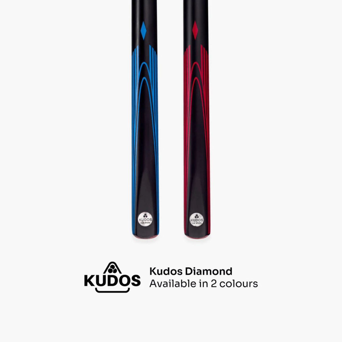 Kudos DIAMOND 57 Inch 2 Piece Matching Ash Grain Snooker Pool Cue - 9.5mm Tip
