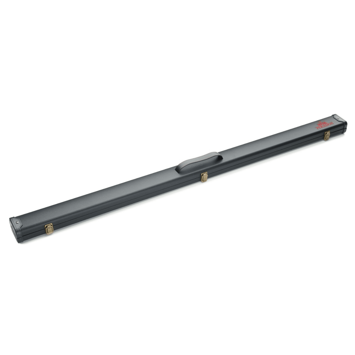Peradon 3/4 Clubman Cue Case - Black with Red Stitched Logo