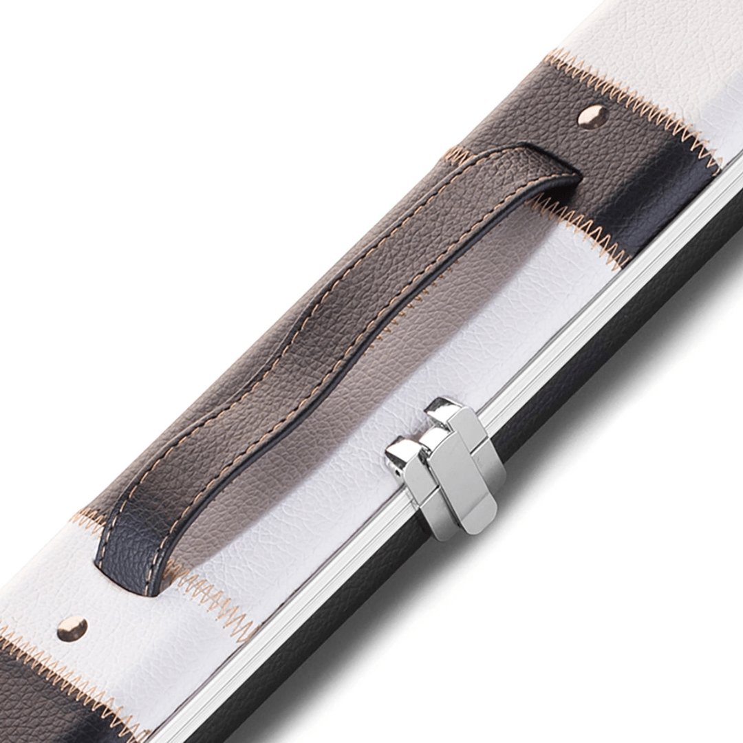 Peradon 3/4 Halo Cue Case - Black and White Patch