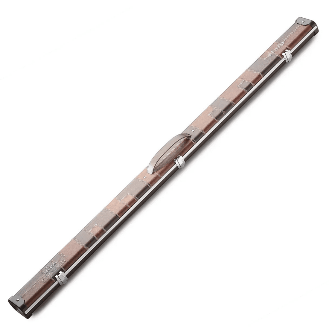 Peradon 3/4 Halo Cue Case - Brown & Tan Patch