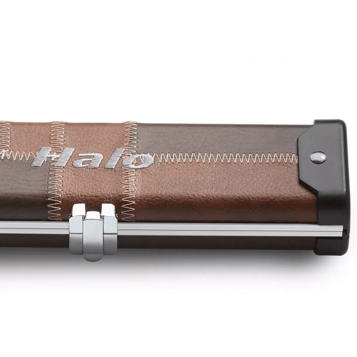 Peradon 3/4 Halo Cue Case - Brown & Tan Patch
