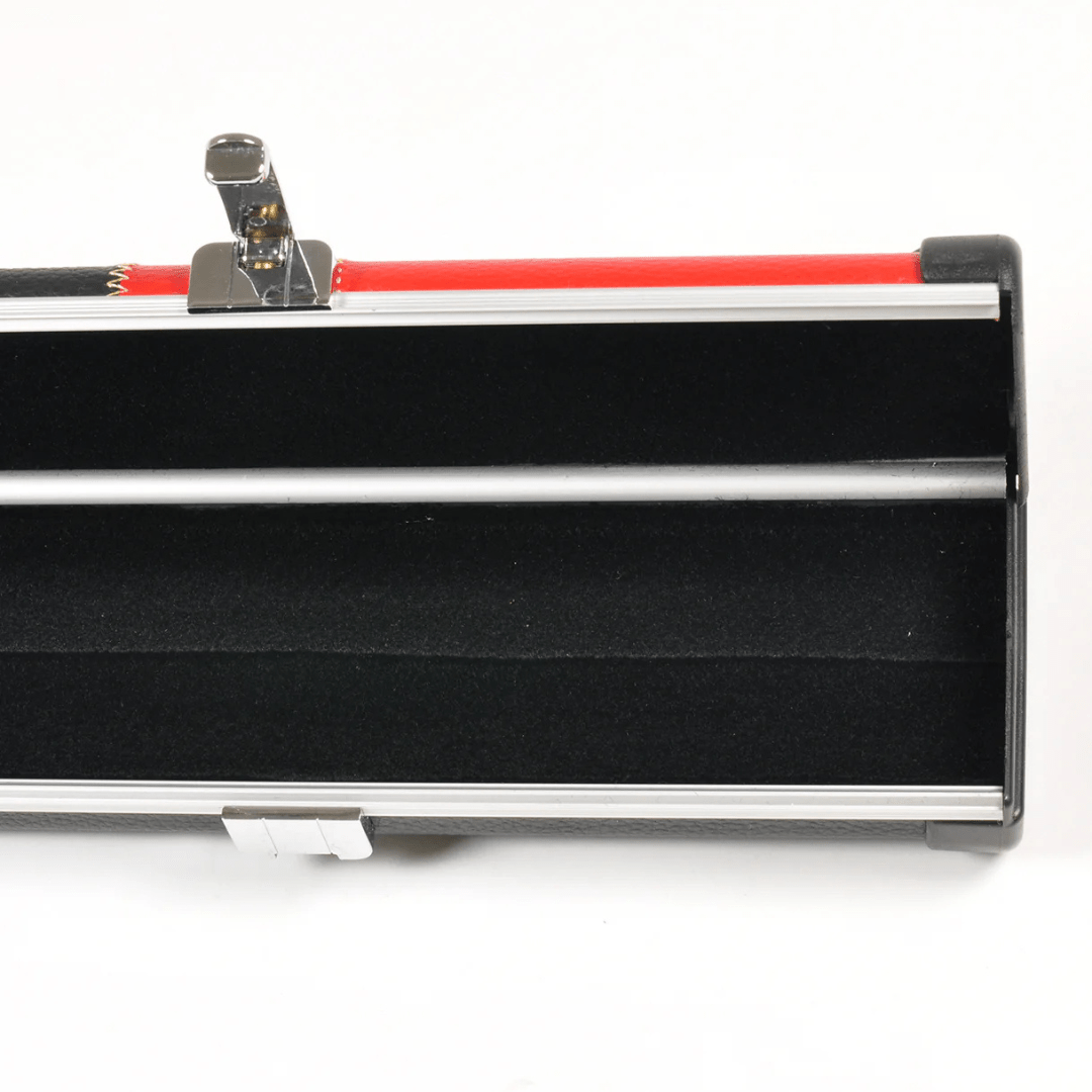 Peradon 3/4 Halo Red and Black Patch Snooker Pool Cue Case