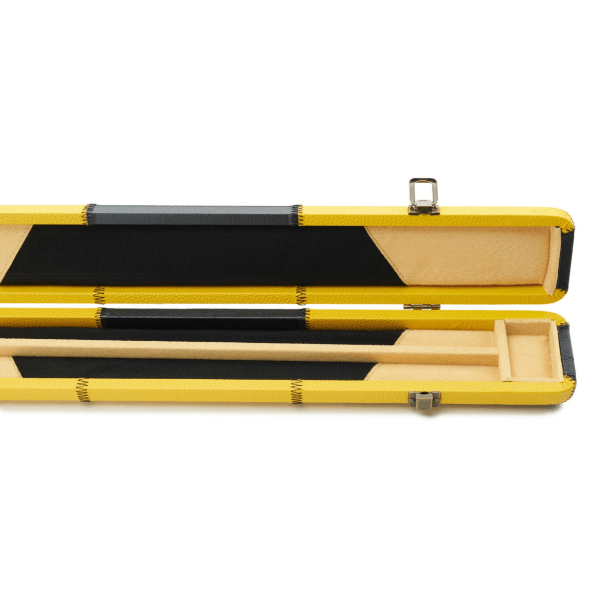 Peradon 3/4 Patch Snooker Pool Cue Case - Black and Yellow