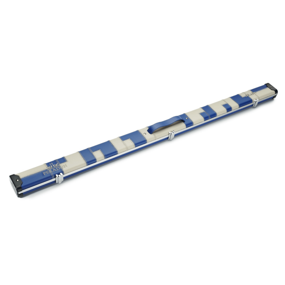 Peradon Halo 3/4 Snooker Pool Cue Case - Blue and Cream