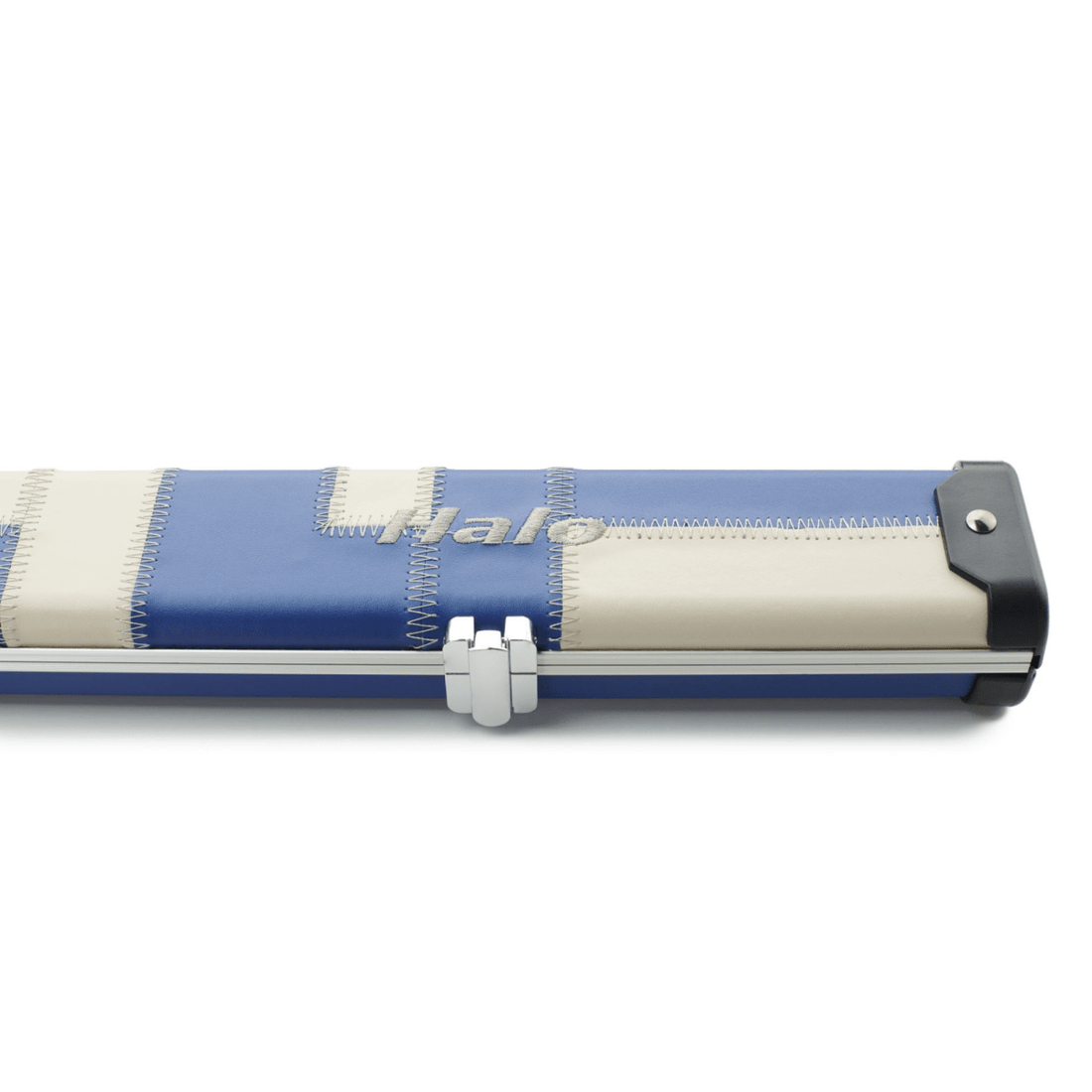 Peradon Halo 3/4 Snooker Pool Cue Case - Blue and Cream