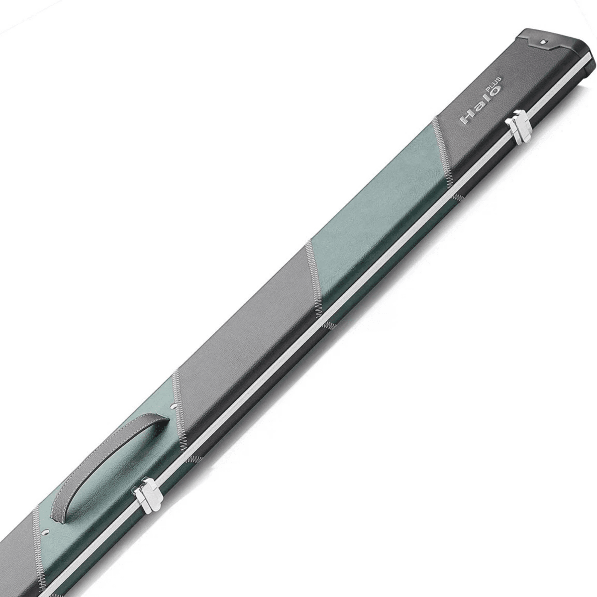 Peradon Halo Plus 3/4 Snooker Pool Cue Case - Black & Green Stripe