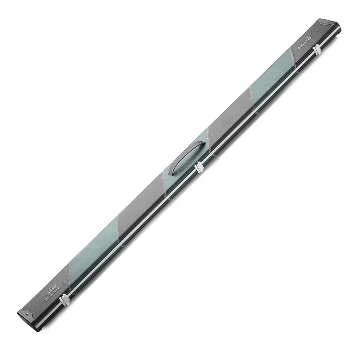 Peradon Halo Plus 3/4 Snooker Pool Cue Case - Black & Green Stripe