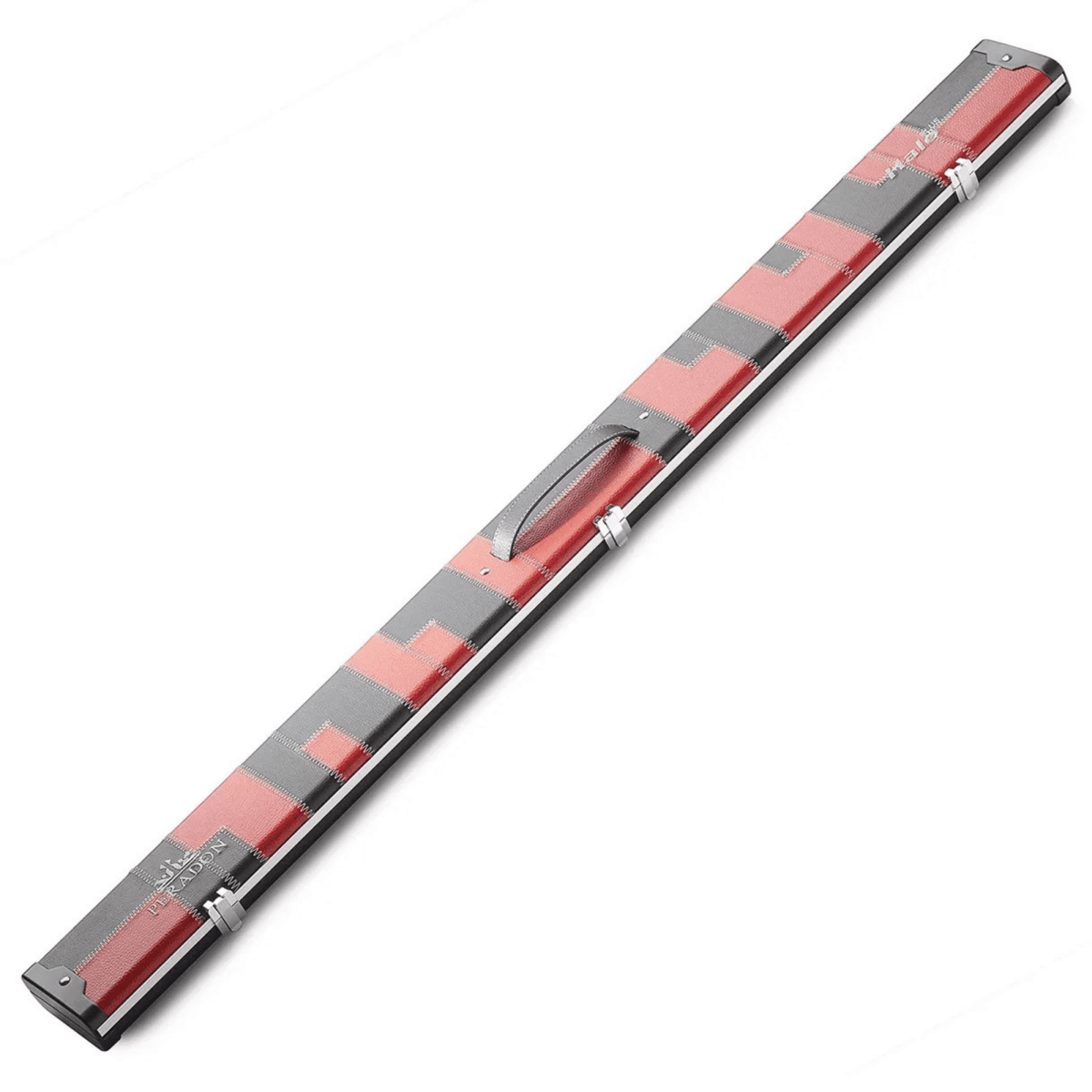 Peradon Halo Plus 3/4 Snooker Pool Cue Case - Black & Red Patch
